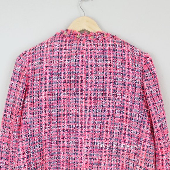 NWT Kate Spade Stud Trim Tweed Jacket - Picture 11 of 12